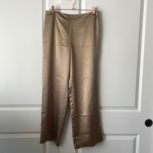 Pure Silk Champagne Gold Talbots Trousers